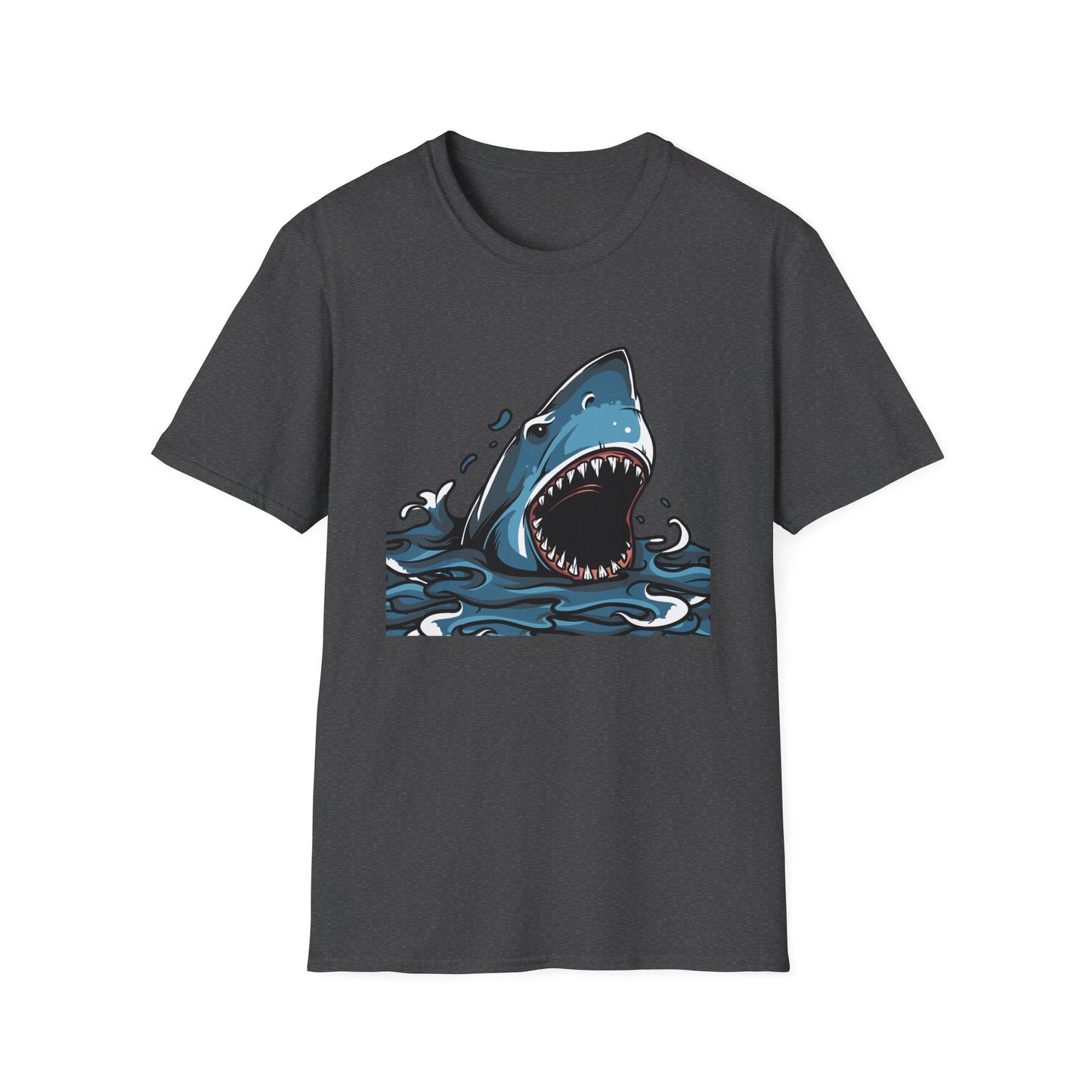 Fierce Great White Shark Attack T-Shirt | Epic Ocean Predator Tee for Marine Life Lovers | Bold & Dynamic Graphic Apparel