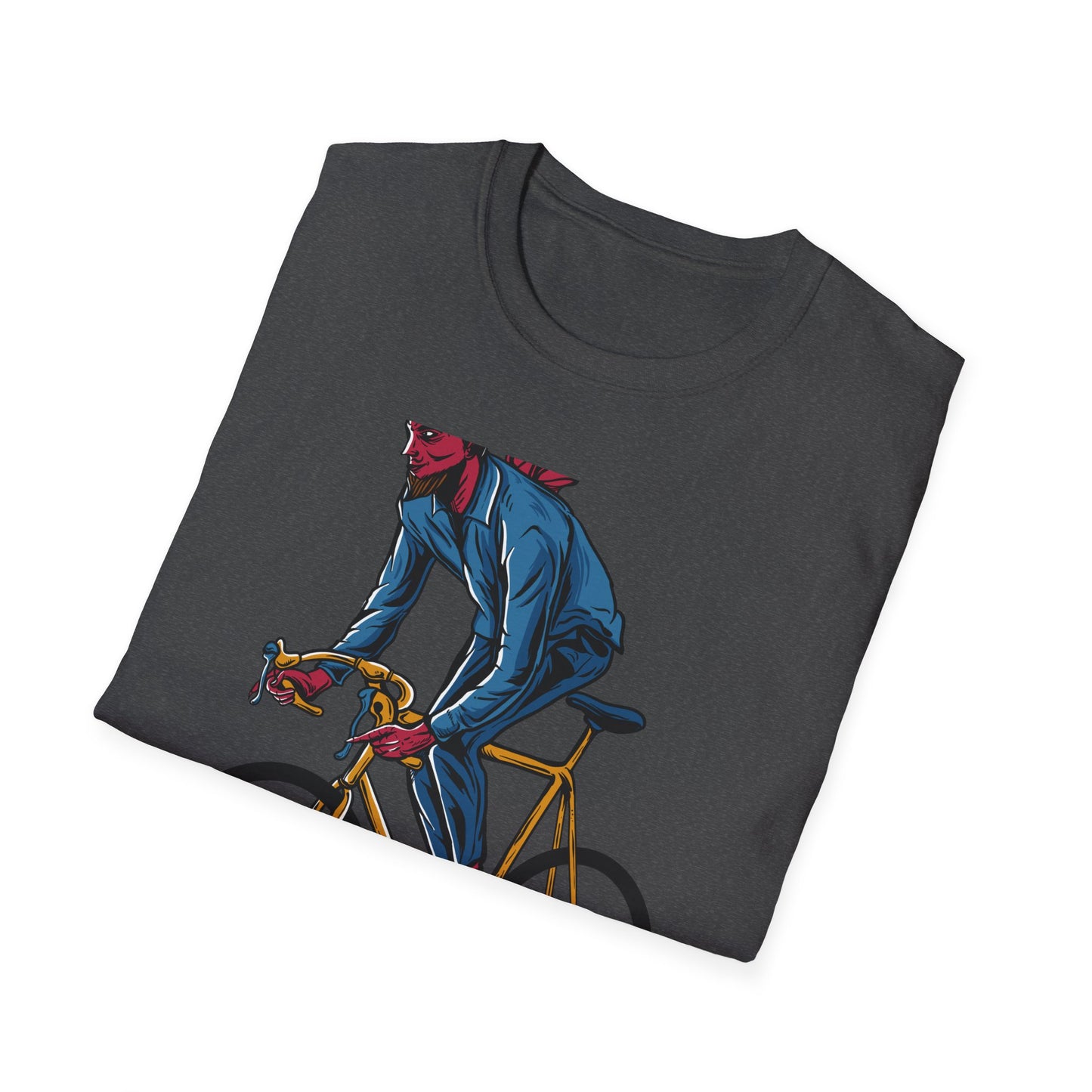 Rad Devil Cyclist T-Shirt - Edgy Urban Bike Rider Tee | Unique Men's & Women's Cycling Apparel