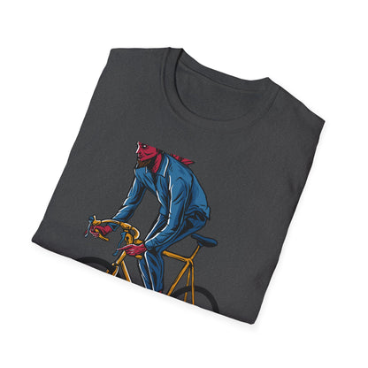 Rad Devil Cyclist T-Shirt - Edgy Urban Bike Rider Tee | Unique Men's & Women's Cycling Apparel