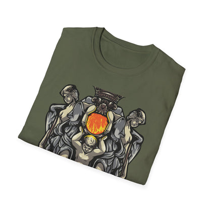 Majestic Divine Sun Bearer T-Shirt | Regal Classical Art Tee | Unique Statement Graphic for Art Lovers & Seekers of Power