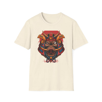 Fierce Samurai Boar Warrior T-Shirt - Epic Japanese Style Animal Tee for Bold Men & Women | Unleash Spirit