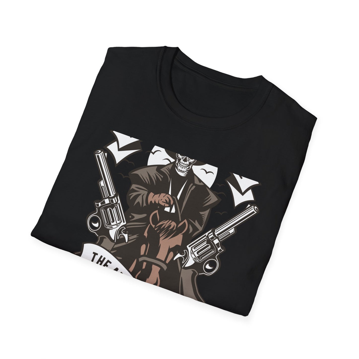 Legendary Wild West Skeleton Cowboy T-Shirt - Iconic American Legend & Vintage Outlaw Rider Tee for Men, Epic Western Culture Fan Gift