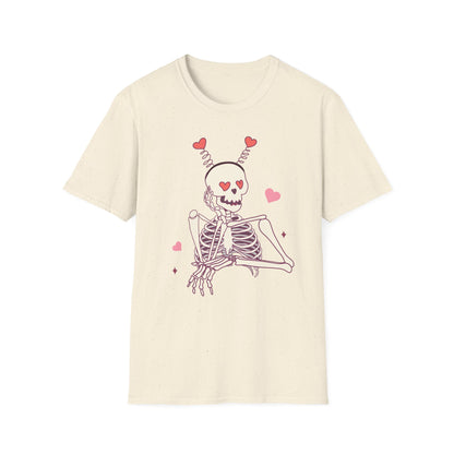Spooky-Cute "Til We Are Ghosts" T-Shirt | Enduring Love Skeleton Tee | Romantic Anniversary Couple Gift
