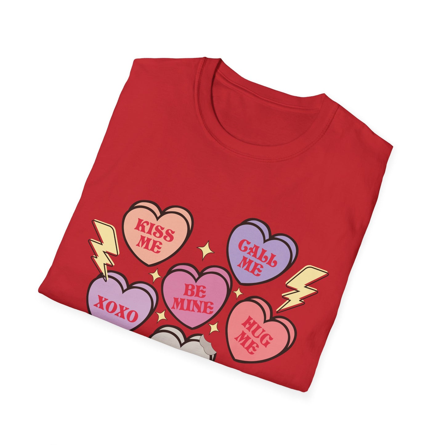Cute & Sarcastic Retro Conversation Hearts T-Shirt | Funny Valentine's Day 'Nope' Candy Tee Gift