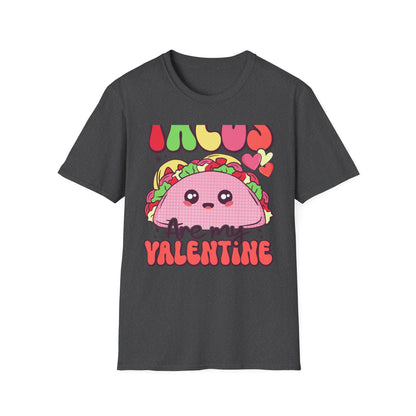 Adorable "Tacos Are My Valentine" T-Shirt | Cute Kawaii Taco Lover Tee | Funny Foodie Valentine's Day Gift for Her | Trendy & Unique