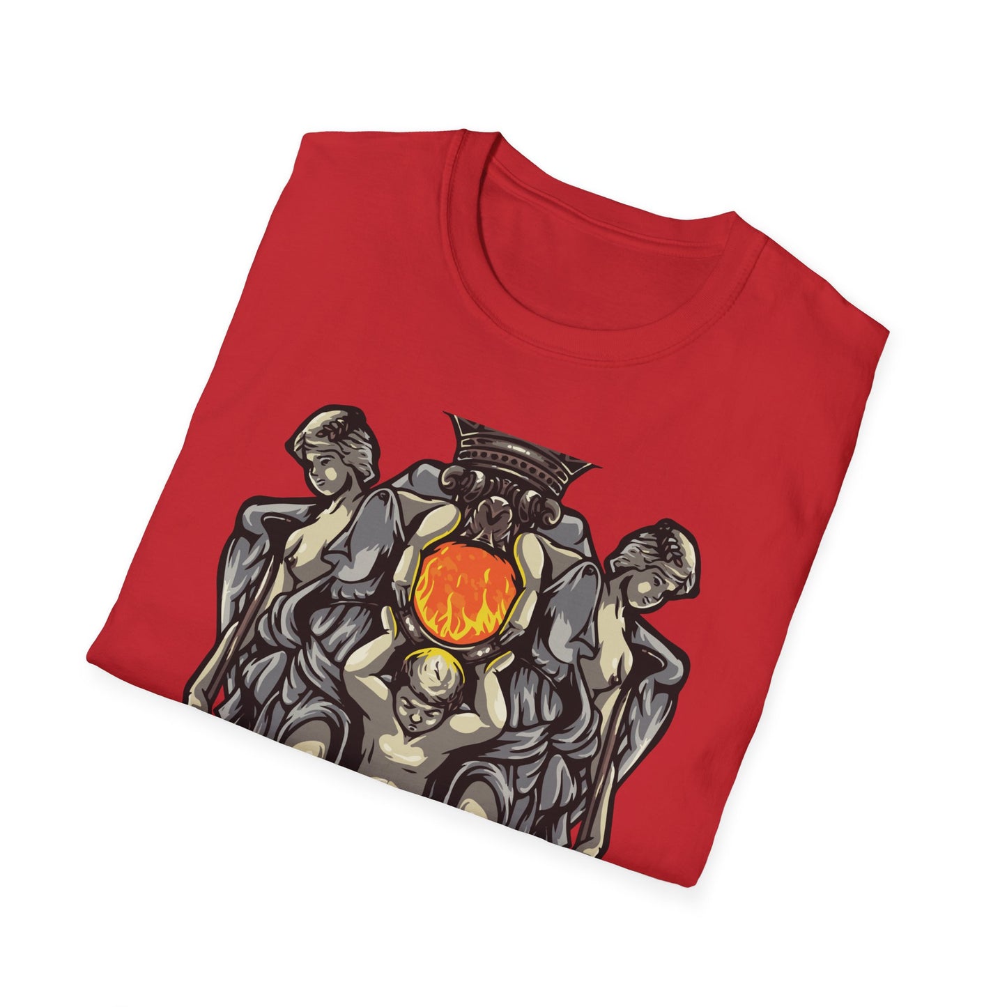 Majestic Divine Sun Bearer T-Shirt | Regal Classical Art Tee | Unique Statement Graphic for Art Lovers & Seekers of Power