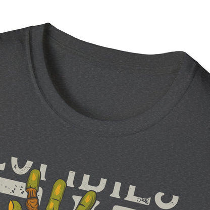 Hilarious Zombie 'Eat Fine' T-Shirt - Epic Horror Humor Tee for Undead Fans & Halloween