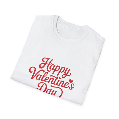 Sweet Happy Valentine's Day T-Shirt | Adorable Script Love Tee | Perfect Romantic Gift for Couples & Loved Ones | Express Your Love