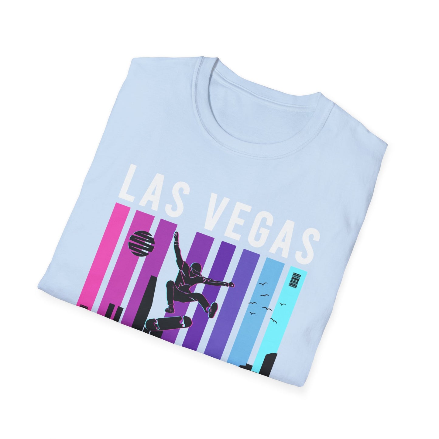 Epic Skateboarder City Sunset T-Shirt - Vibrant Urban Skate Streetwear Tee for Dynamic Style & Skater Enthusiasts