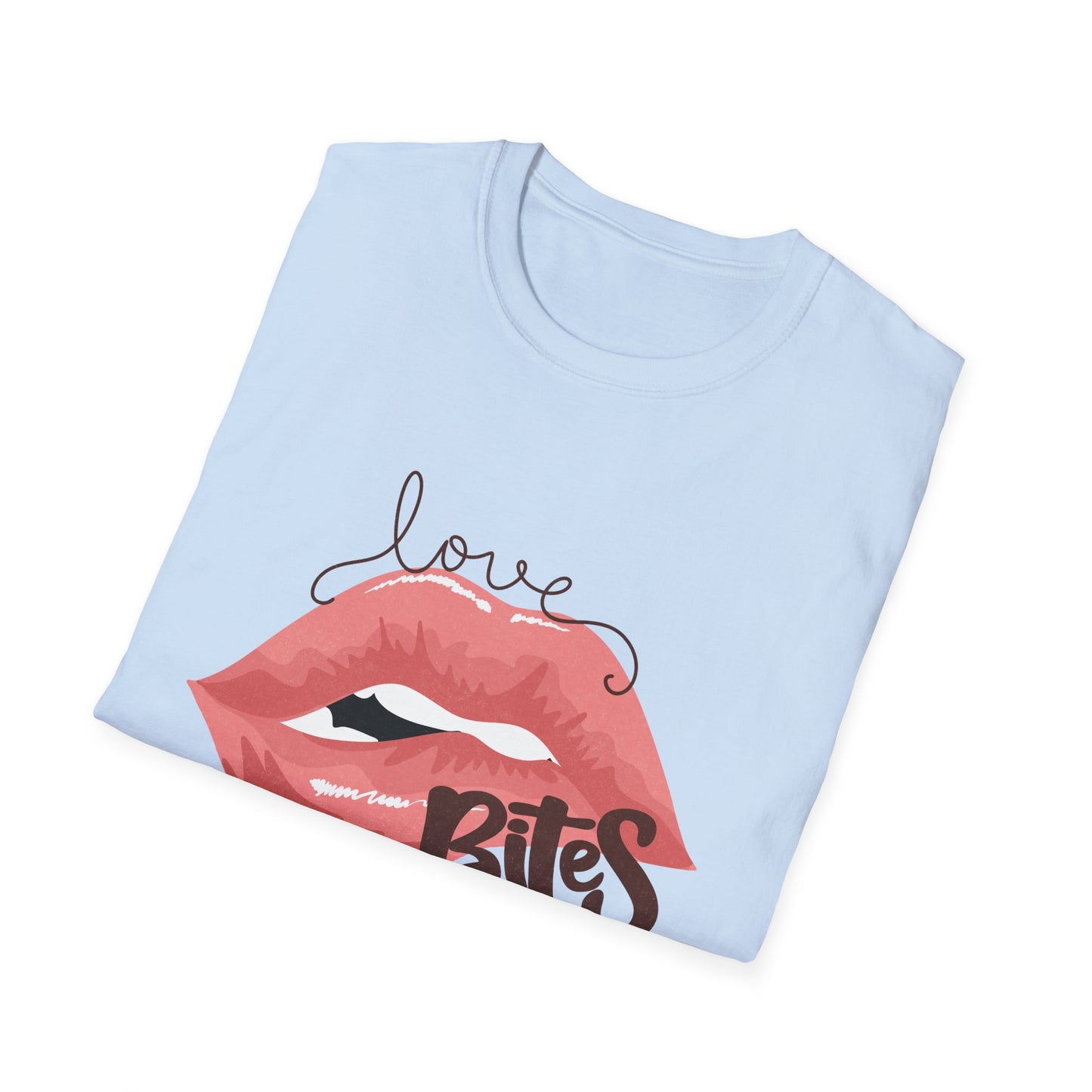 Irresistible Love Bites Lips T-Shirt | Trendy Women's Graphic Tee | Fierce & Chic Statement Top for Her