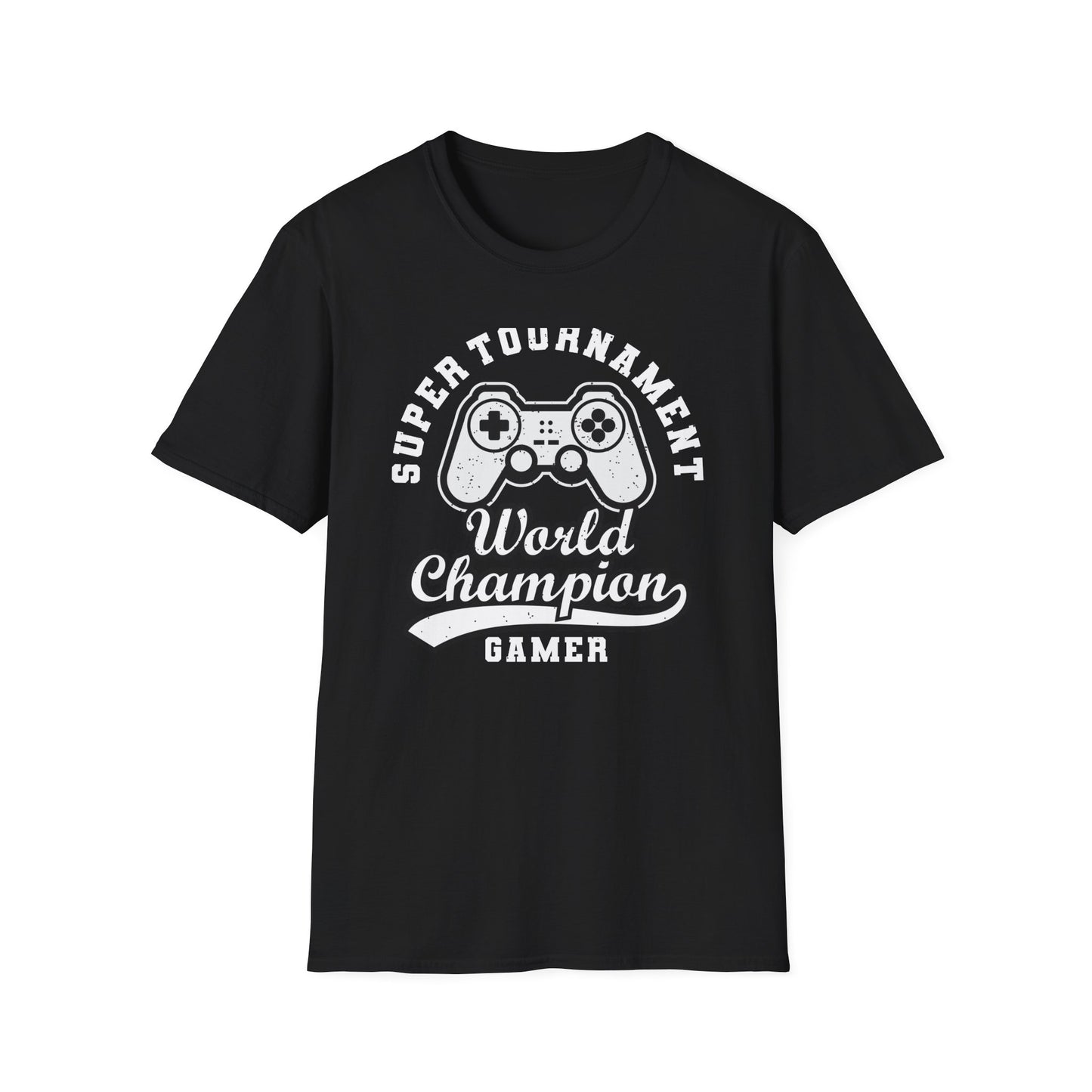 Epic Gamer World Champion T-Shirt | Distressed Video Game Controller Tee | Ultimate Gaming Apparel Gift for Men & Women