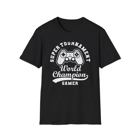 Epic Gamer World Champion T-Shirt | Distressed Video Game Controller Tee | Ultimate Gaming Apparel Gift for Men & Women