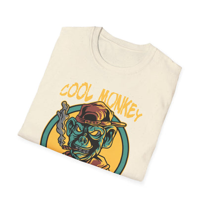 Awesome Cool Monkey T-Shirt | Edgy Streetwear Graphic Tee | Unique Urban Animal Print for Men & Women