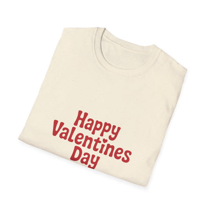Groovy Happy Valentines Day T-Shirt | Retro Heart Love Tee Gift for Sweethearts & Couples | Cute Romantic Valentine's Shirt