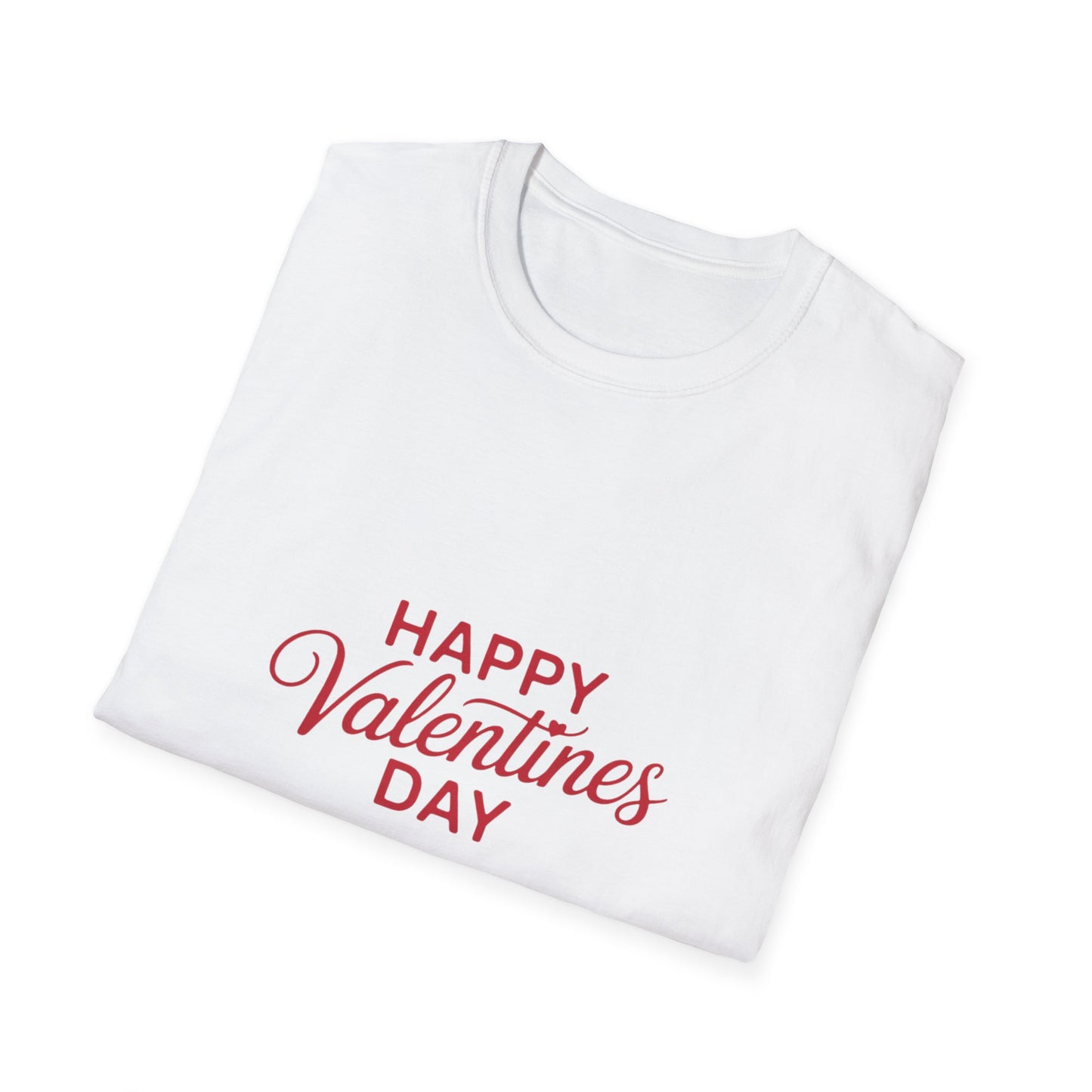 Happy Valentine's Day T-Shirt | Heartfelt Love Gift for Couples | Romantic Script Design Tee