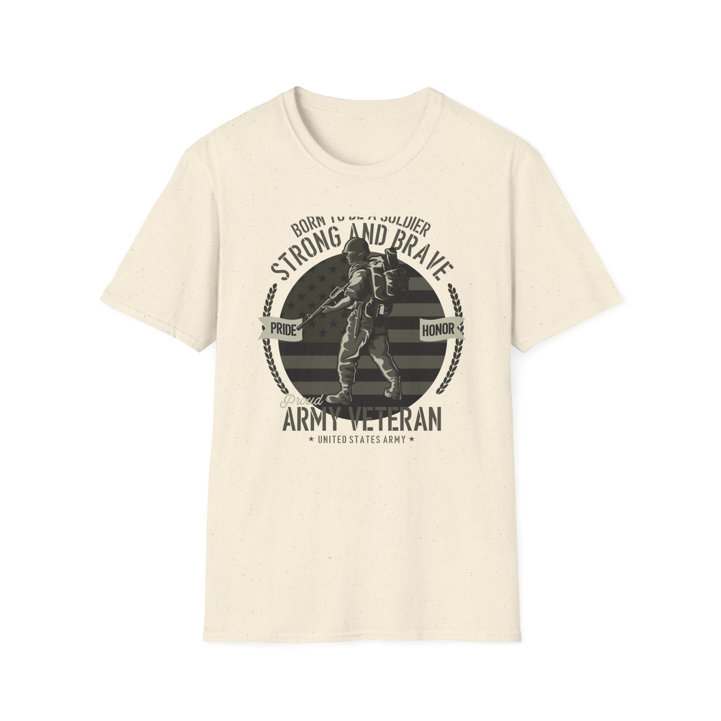 Proud Army Veteran T-Shirt - Strong & Brave Soldier Design | Honoring USA Military Service Gift