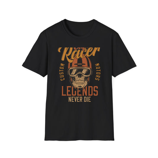 Epic Cafe Racer Skull T-Shirt | Vintage Motorcycle Biker Tee for Legends of the Road | Custom Motors Gear