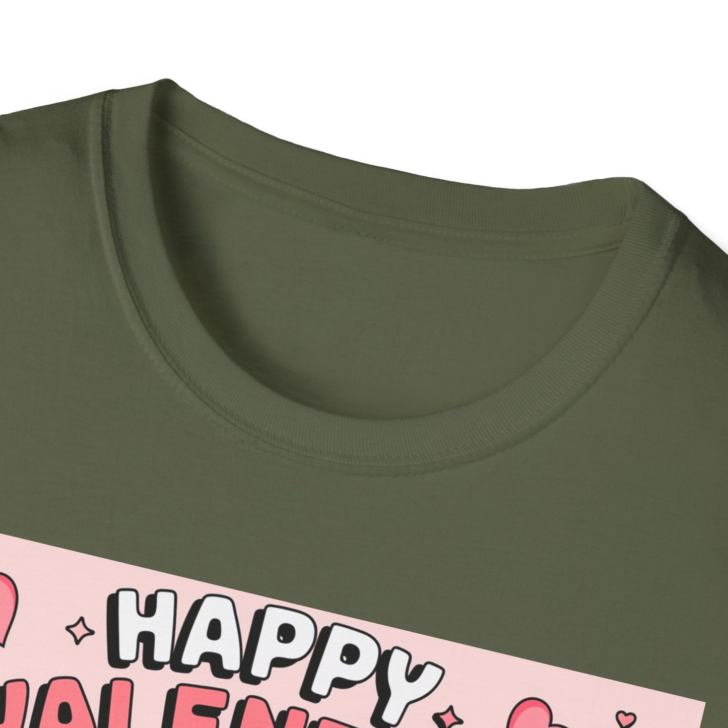 Happy Valentine's Day Floral T-Shirt | Retro Hearts & Daisy Bouquet Tee | Sweet Romantic Gift Idea