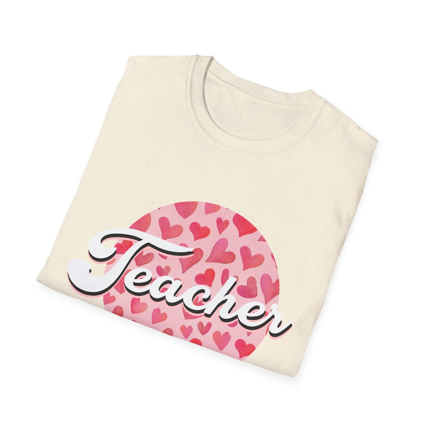 Adorable 'Teacher' T-Shirt with Watercolor Hearts | Perfect Appreciation Gift for Educators | Trendy Back to School Tee