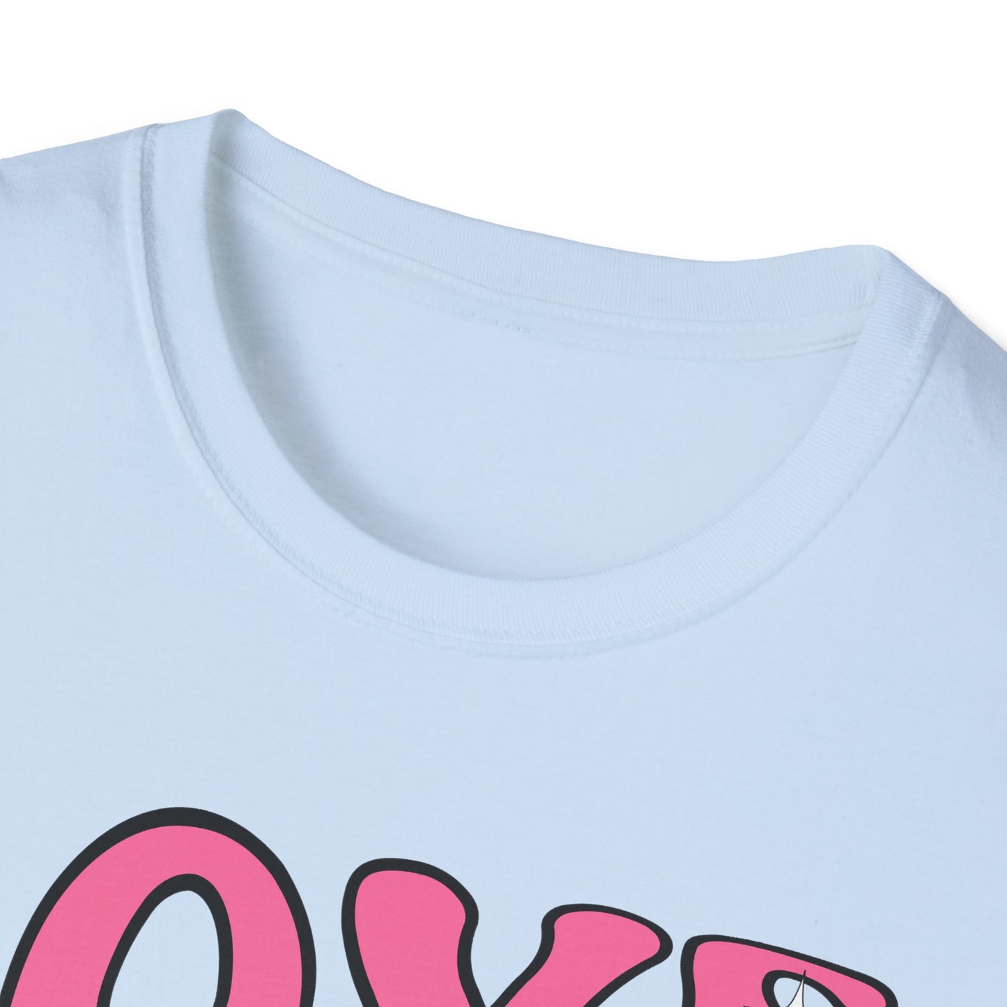 Groovy Pink Love Heart T-Shirt | Retro Y2K Sparkle Tee | Adorable Valentine's Day Gift for Her & Him