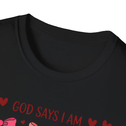 God Says I Am Precious Unique Lovely T-Shirt | Empowering Christian Affirmation Tee for Women & Girls | Faith & Self-Worth Gift