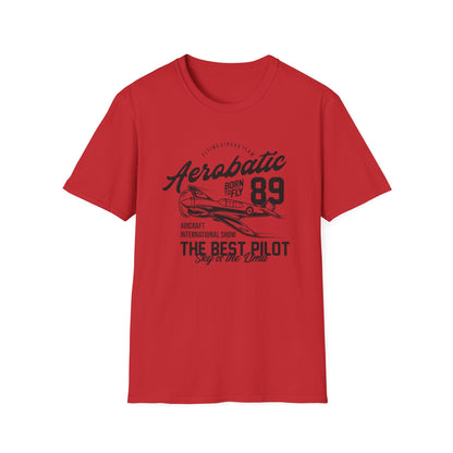 Epic Aerobatic 89 T-Shirt for Pilots & Aviation Fans | Vintage Warhawk 'Born to Fly' Air Show Tee