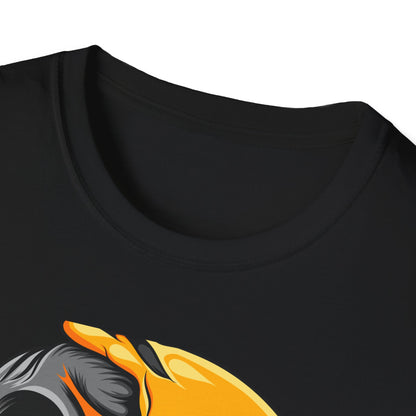 Melting Love Skull Emoji T-Shirt | Edgy Heart Eye Graphic Tee - Unique Streetwear & Dark Humor Apparel