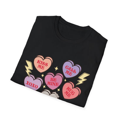 Cute & Sarcastic Retro Conversation Hearts T-Shirt | Funny Valentine's Day 'Nope' Candy Tee Gift
