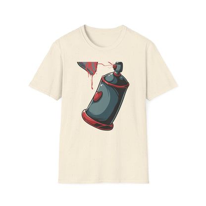 Expressive Graffiti Love T-Shirt | Spray Paint Heart Urban Art Tee | Bold Street Style Graphic for Artists