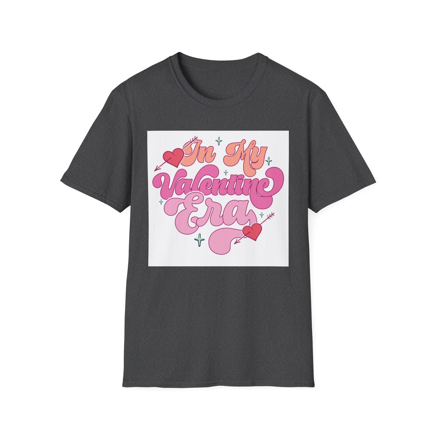 Adorable "In My Valentine Era" T-Shirt | Retro Groovy Love Heart Tee for Women & Girls | Trendy Valentine's Day Gift