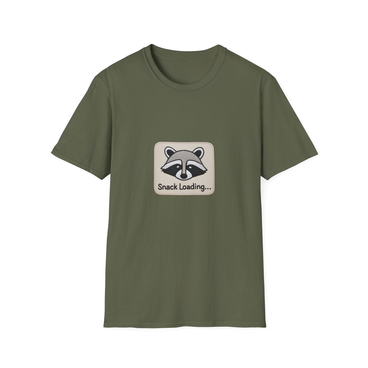 Epic Raccoon 'Snack Loading' T-Shirt | Funny Foodie Animal Lover Gift Tee