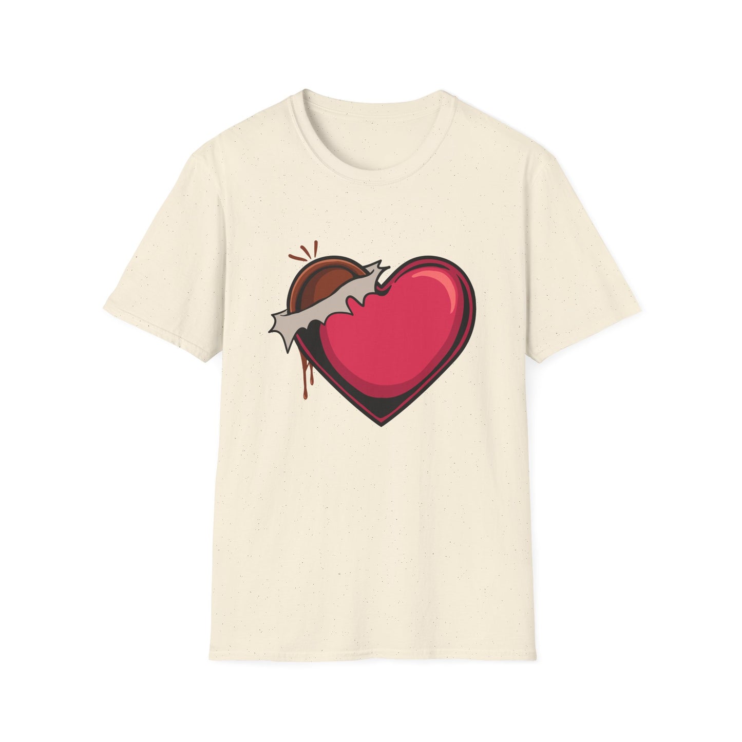 Irresistible Chocolate Heart T-Shirt | Sweet Love & Delicious Dessert Graphic Tee | Perfect Valentine's Day Gift