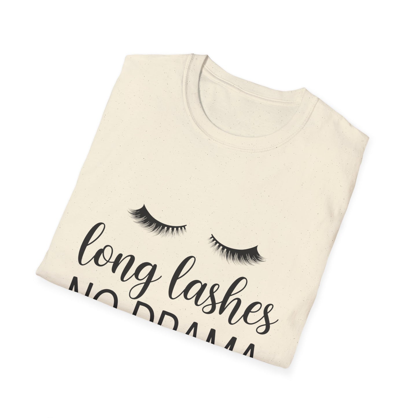 Fabulous Long Lashes No Drama T-Shirt | Chic Beauty Lover Tee | Lash Tech Gift | Empowering Women's Top