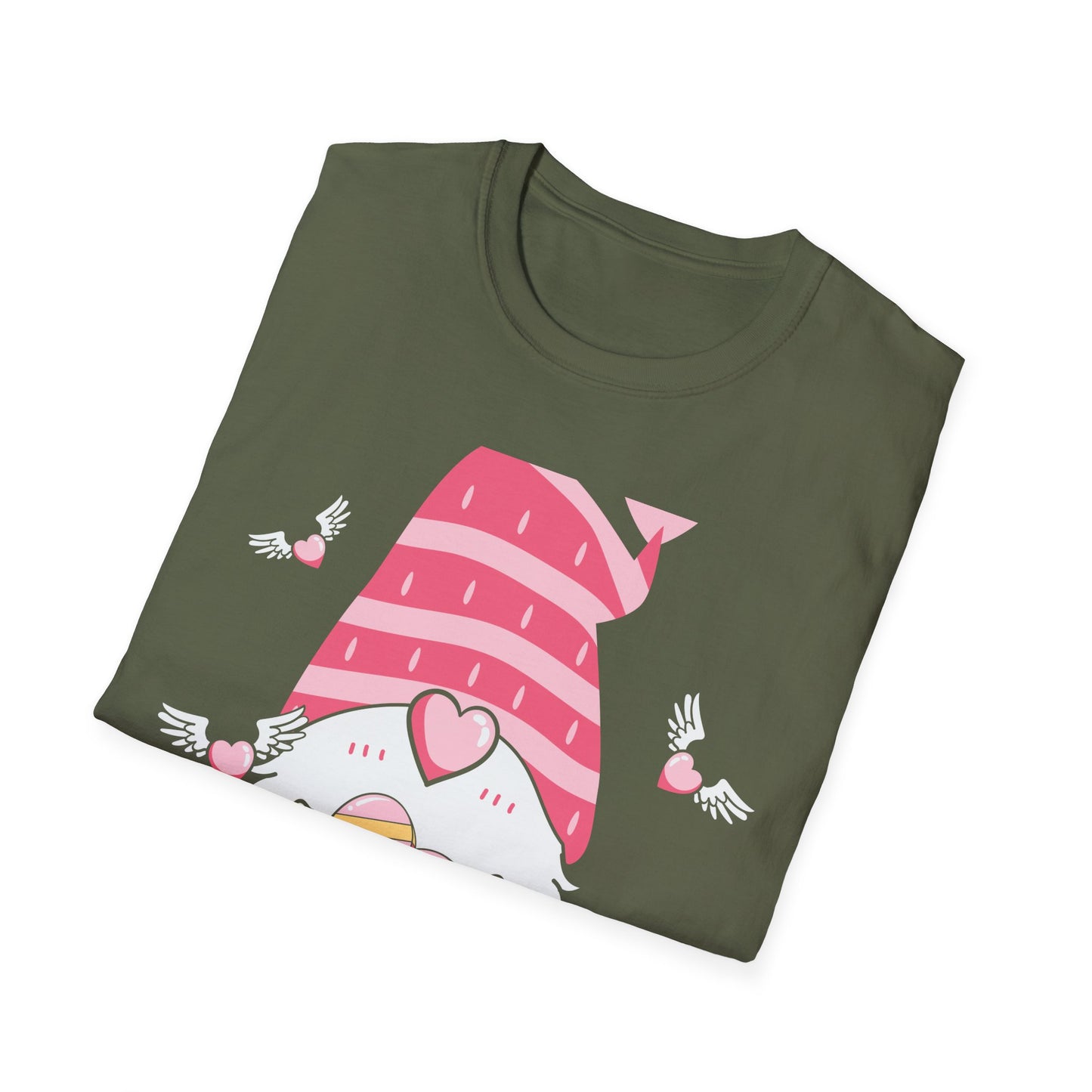 Adorable Valentine's Day Gnome T-Shirt | Sweet Heart Gift Tee for Her & Couples