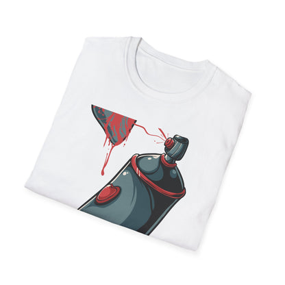 Expressive Graffiti Love T-Shirt | Spray Paint Heart Urban Art Tee | Bold Street Style Graphic for Artists