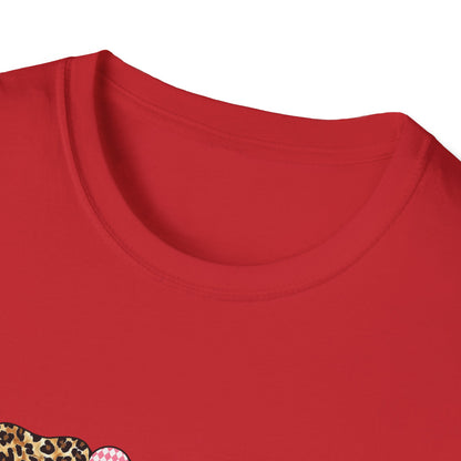 Edgy "Stupid Cupid" T-Shirt - Sarcastic Anti-Valentine's Day Tee with Retro Leopard & Glitter Patterns