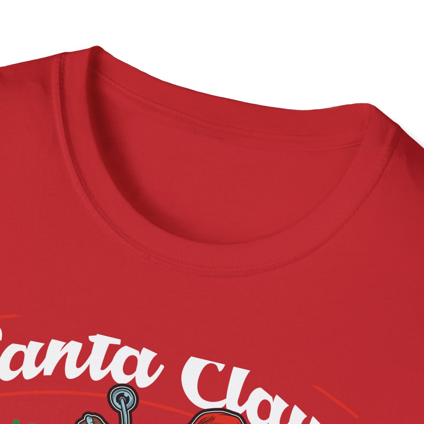 Epic Santa Biker T-Shirt - Cool Christmas Motorcycle Tee | Funny Holiday Rider Apparel Gift for Men & Women | 'Santa Is Coming To Town'