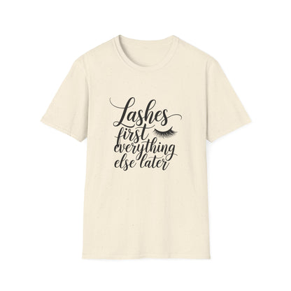 Fabulous Lashes First T-Shirt | Chic Beauty Lover Tee | Makeup Artist Gift | Trendy Lash Tech Apparel Must-Have