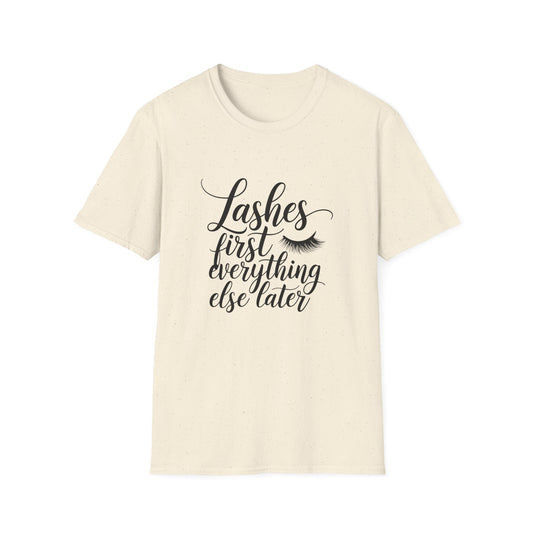 Fabulous Lashes First T-Shirt | Chic Beauty Lover Tee | Makeup Artist Gift | Trendy Lash Tech Apparel Must-Have