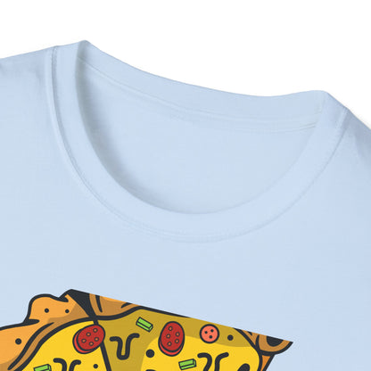Epic Pizza Mohawk Skull T-Shirt | Radical Foodie & Punk Rock Style Tee | Unique Apparel for Men & Women