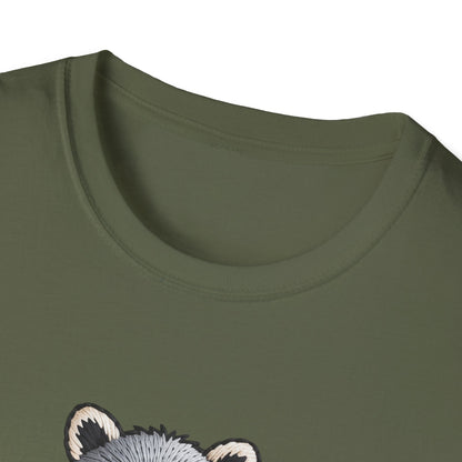 Hilarious "Will Work for Snacks" Raccoon T-Shirt - Adorable Embroidered Look Tee for Animal & Food Lovers! Must-Have Funny Gift