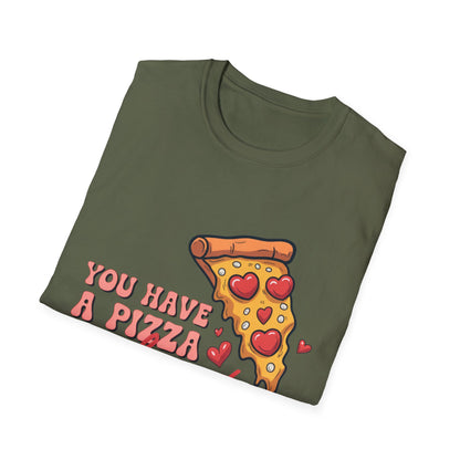 Adorable 'You Have a Pizza My Heart' T-Shirt - Cute Valentine's Day Love Gift for Foodies & Couples