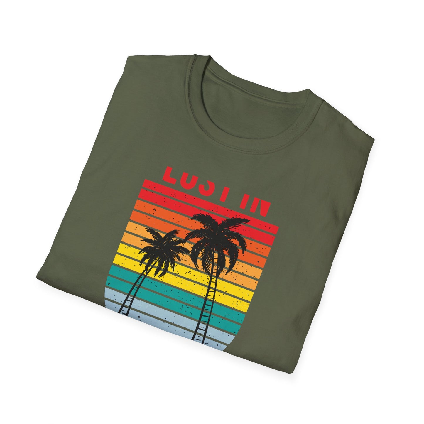 Lost In Hawaii T-Shirt | Retro Sunset Palm Trees Beach Vacation Tee | Trendy Island Life Souvenir Gift Top