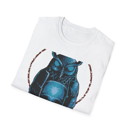 Epic Mystic Owl & Skull T-Shirt – Striking Gothic Wisdom Tee | Unique Dark Fantasy Apparel Gift