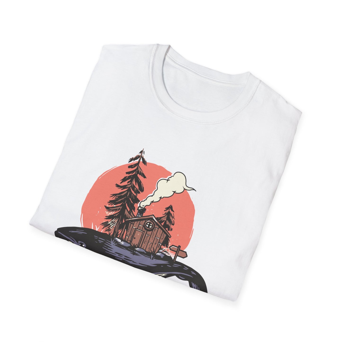 Breathtaking Whale Cabin T-Shirt | Enchanting Fantasy Art Tee for Nature Lovers & Dreamers
