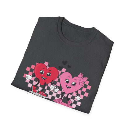 Adorable You + Me = Love Cartoon Hearts T-Shirt - Perfect Romantic Couple's Gift & Valentine's Day Tee