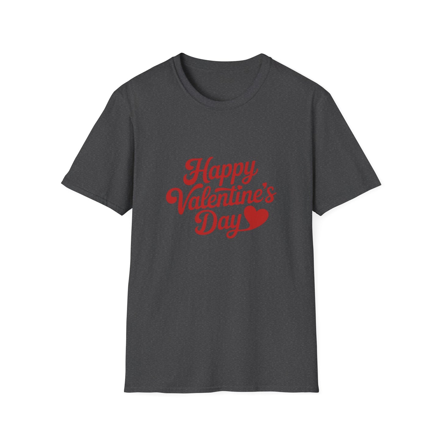 Sweet Happy Valentine's Day T-Shirt | Romantic Heart Script Tee for Couples & Loved Ones | Perfect Love Gift