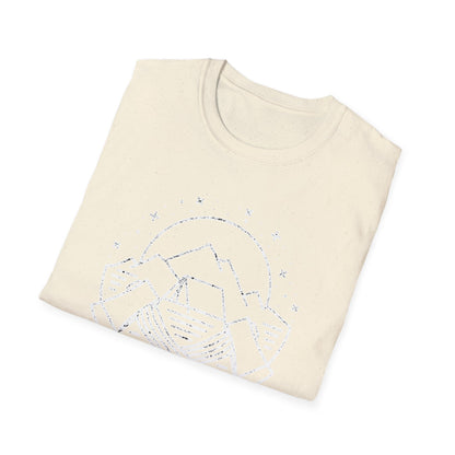 Stunning Geometric Mountain & A-Frame Tent T-Shirt | Distressed Outdoor Adventure Tee | Wanderlust Nature Explorer Gift