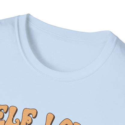 Empowering Self Love Is The Best Love T-Shirt | Groovy Retro Gift Tee | Positive Vibes Checkerboard Style