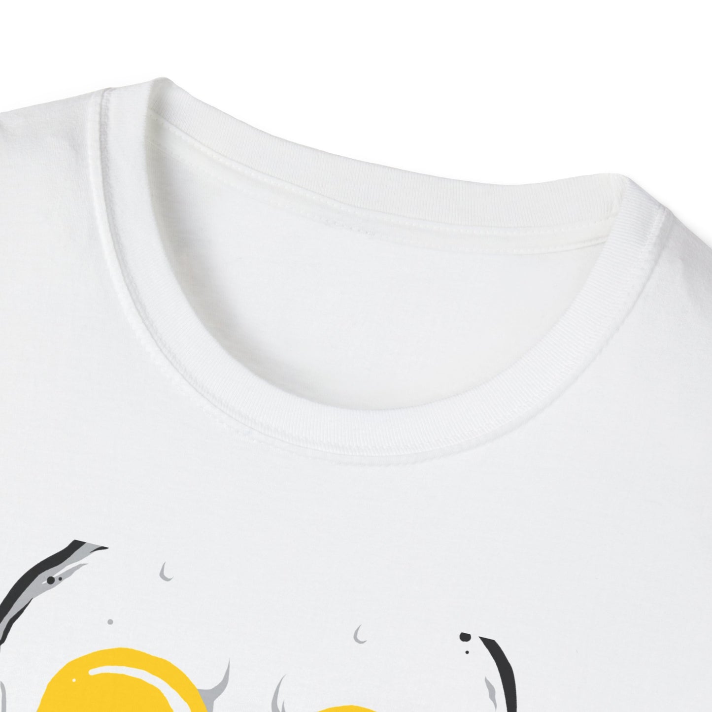 Epic Fried Egg Skull & Cross Utensils T-Shirt | Breakfast Lover & Chef Foodie Graphic Tee